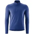Gonso Radtrikot Essential Jersey Longsleeve M Herren Fahrradtrikot langarm, Midlayer Trikot blau L (50)