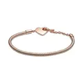 Pandora Armband Moments "Gravierbares Herz" T-Verschluss 14k rosévergoldet 589285C00 20 cm