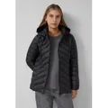 s.Oliver Funktionsjacke Outdoor-Jacke Steppjacke mit abnehmbarer Kapuze schwarz S (36)