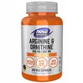NOW Foods L-Arginin 500 mg + L-Ornithin 250 mg 100 Kapseln REGENERATION