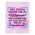Der Zufall machte uns zu Kolleginnen Metallschild in 15x20 cm mit Spruch zum Thema Freundschaft perfekt zum Geburtstag oder Abschied schenken Freundin Schild Freundinnen Blechschild Kollegin