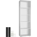 tectake® Bücherregal Lexi 60 x 30 x 190 cm - Weiß
