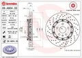 2x BREMBO 09.A804.33 Bremsscheibe für OPEL SAAB