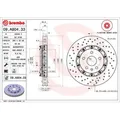 2x Bremsscheibe BREMBO 09.A804.33 passend für OPEL SAAB VAUXHALL