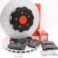 2x Brembo Bremsscheiben gelocht Bremsbeläge vorne Opel Insignia 2.8 V6 Turbo OPC