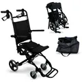 Mobiclinic, Transitrollstuhl, Saturno, Aluminium, bis 10 kg, Bremsen an den Griffen, Klapptritt, klappbar, Sicherheitsgurt