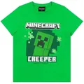 Minecraft T-Shirt Minecraft Jungen T-Shirt Creeper Creeper Design grün 116