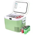 BINGI Kompressor Kühlbox 18 Liter Tragbarer Auto-Kühlschrank 12/24V DC und 230V AC Mini Gefrierschrank für Auto, LKW, Camping, Wohnmobil und Zuhause (15℃ bis -18℃)