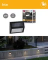 Paulmann Outdoor Solar Wand oder Treppenleuchte Dayton 3000K mit Dämmerungsensor