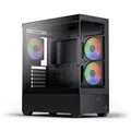 AeroCool P500D Mid Tower Gaming Gehäuse schwarz NEU
