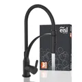 EISL NI183CARB CARNEO Küchenarmatur mit ausziehbarer Brause, Wasserhahn Küche mit Wassersparfunktion, schwenkbare Spültischarmatur, Mischbatterie Einhebelmischer, Schwarz