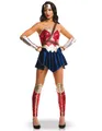 Rubie´s Kostüm Justice League Wonder Woman Damenkostüm Lizenzware blau-gold-rot