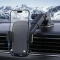 Autohalterung Für Mobiltelefone Mit 360°-drehung – Verstellbarer Teleskoparm Für Handys Von 3,1 Bis 5 Zoll – Kompatibel Mit Smartphones Von 4 Bis 7 Zoll – Silikon-saugnapf