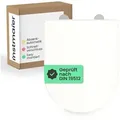 instmaier WC-Sitz instmaier Helma, Toilettendeckel mit Absenkautomatik, Absenkautomatik, zur Reinigung abnehmbar, Duroplast weiß D-Form