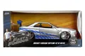 Jada Toys 1:24 Nissan Skyline GT-R R34 – Fast & Furious Modellauto