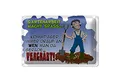 Roomando Metallschild Blechschild Spruch 30x20cm Gartenarbeit macht Spaß Garten