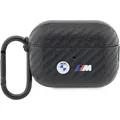 BMW BMAP2WMPUCA2 AirPods Pro 2 gen cover czarny/black Carbon Double Metal Logo (Kopfhörer Hülle) (BMW000614-0)