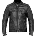 John Doe Storm Motorrad Lederjacke, schwarz, Größe L für Männer