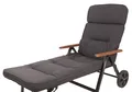 Auflage Rollliege Alicante 2399 extrabreit anthrazit 200x65x9cm wasserabweisend