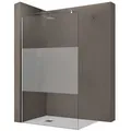 doporro Walk-in-Dusche Duschkabine Duschwand 8mm ESG-Glas Stabilisator aus Edelstahl Bremen, Einscheibensicherheitsglas 100 cm x 200 cm