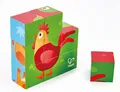 GW85f4 Hape - Blockpuzzle Bauernhof, 9 Teile