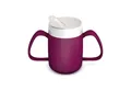Ornamin Schnabelbecher 2-Henkel-Becher mit Trink-Trick und Schnabelaufsatz/ Trinkaufsatz, 2-tlg., Kunststoff, Trinkhilfe l Alltagshilfe l Schnabeltasse l BPA-frei l Made in Germany