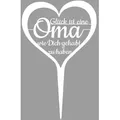 ILLUMINO Deko-Schriftzug Grabstecker Trauerschmuck Grabgesteck Grabschmuck Grabdeko weiß