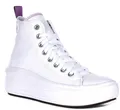 Converse A03667C Alle Star Move Hi Junior Unisex Trainer Weiß Lila EU 36-41