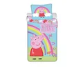 Jerry Fabrics Kinderbettwäsche Peppa Pig Bettwäsche-Set Kinder Bettgarnitur 140×200 + 70×90 cm, Baumwolle