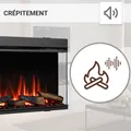 BALDERIA Elektrokamin Athena 60 - Einbau, Heizung 1500 W, App-Funktion