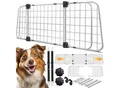 LovPet® Hundegitter Auto, Autoschutzgitter Trenngitter Universal, verstellbare Breite, Kopfstütze Kofferraum Autogitter Maße HxB 30 x 92-152 cm Kofferraumgitter,+ 2x Sicherheitsgurt für Hunde