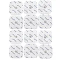 12 TENS-EMS Elektroden-Pads 5x5 cm - kompatibel mit TENS-EMS Geräten von Sanitas & Beurer 3,5 mm Druckknopf | Wiederverwendbare Klebeelektroden-Pads | Med. Produkt von axion