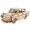 UGEARS Harry Potter Fliegenden Ford Anglia 3D Puzzle Modellbau Holzpuzzle Erwachsene - Holz Auto Modellbausatz Basteln Spielzeug DIY Set mit Federmotor Und Schleudersitze
