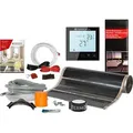 Termofol Elektrische Fußbodenheizung Heizfolie 230V mit Thermostat H1 Schwarz, Leistung 220 W/m2, 8 m2 - Schwarz