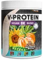 Vegan Proteinpulver NEUTRAL (480g) zum Backen und Kochen - ohne Aroma und Süße - naturbelassenes Protein aus Sonnenblumen, Soja, Hanfsamen & Kürbiskernen - 84% Eiweiß-Gehalt - V-PROTEIN 8K Blend