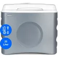 MEDION Thermoelektrische tragbare Kühlbox (25 Liter, Kühl- und Warmhaltefunktion, 12V Zigarettenanzünder 230V Netzanschluss USB - Stromversorgun... - Grau