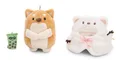 NICI mymochi - Kuscheltier mit süßen Kostümen - Hund Hiro im Eisbärkostüm, 8 cm