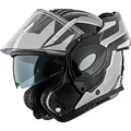 Bogotto FS-X600 Vyda Klapphelm, schwarz-grau-weiss, Größe XL für Frauen