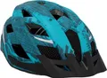 Fischer Erwachsene Fahrradhelm, Radhelm, Cityhelm Urban Plus NY, S/M, 52-59cm, blau, mit integriertem LED-Rücklicht