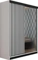KIER FURNITURE Mehrzweckschrank MALANI 138 - Weiß 138x205x59 cm