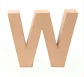 GLOREX 6 2029 123 - Papp - Buchstabe W, Buchstabe aus brauner Pappe, ca. 17,5 X 5,5 cm groß, zum bemalen und bekleben, für Serviettentechnik und Décopatch, ideal als Dekoration