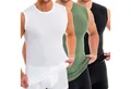 HERMKO Unterhemd 3040 (Pack, 3er) 100 % BioBaumwolle Tank Top Muskelshirt Rundhals-Ausschnitt