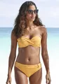 s.Oliver Bügel-Bandeau-Bikini-Top "Rome", in Wickeloptik, Gr. 32 - Cup A, gelb Cup A
