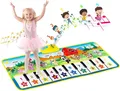 EXTSUD Spielmatte Klaviermatte Kinderspielzeug Kleinkinder Spielzeug,spielmatte baby (Klaviertastatur Keyboard Musikmatte Tanzmatten, 1-St., Kindergeburtstag Geschenk), für Jungen Mädchen Kleinkinder,Baby Spielzeug ab 1 Jahr