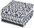 PAD Handtuch Set FAMILY, 50x100 cm, Frottee (8-St), Made in Europe, verschiedene Muster in einem Set, mit Fransen