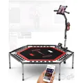 Sportstech Fitnesstrampolin HTX100 - klappbar -  Fitness Trampolin mit Haltegrif