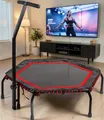 HTX100 Sportstech Fitnesstrampolin - klappbar -  Fitness Trampolin mit Haltegrif