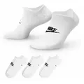 Nike Sportsocken U NK NSW EVERYDAY ESSENTIAL NS (3-Paar) für sportliche Aktivitäten, weiches Material, leichtes Design weiß L (42/45)