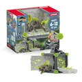 SCHLEICH ELDRADOR Creatures | BattleCave Steinchamäleon 42677 | Set aus ELDRADOR Battle Cave mit Monster, Katapult & Kristall | Battle Caves zur Arena stapelbar | Spielzeug ab 7 Jahren | 34 Teile