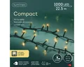 Lumineo Lichterkette COMPACT 1000 LED 22,5 m, Soft Gold, grünes Kabel